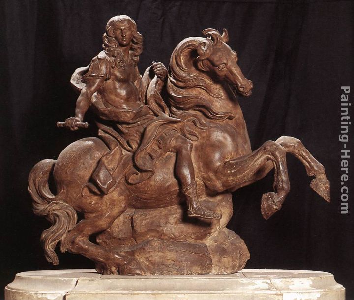 Equestrian Statue of King Louis XIV painting - Gian Lorenzo Bernini Equestrian Statue of King Louis XIV art painting